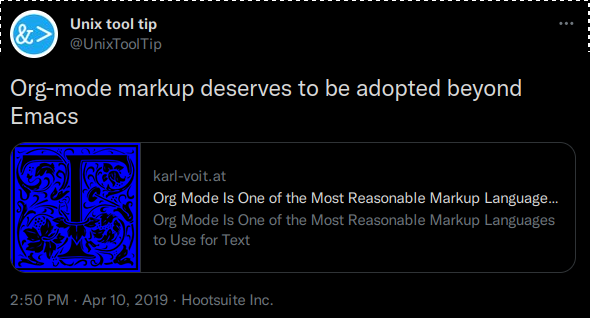 Org-mode markup deserves to be adopted beyond Emacs